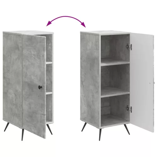  Széf Betonszürke 33 x 34,5 x 90 cm Szerelt Fa