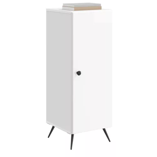  Széf Magasfényű Fehér 33 x 34,5 x 90 cm Szerelt Fa