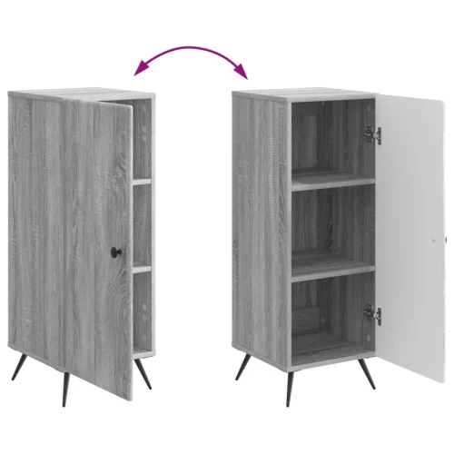  Széf Szürke Sonoma 33 x 34,5 x 90 cm Szerelt Fa