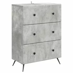  Fiókos szekrény Betonszürke 66 x 34,5 x 90 cm Szerelt Fa