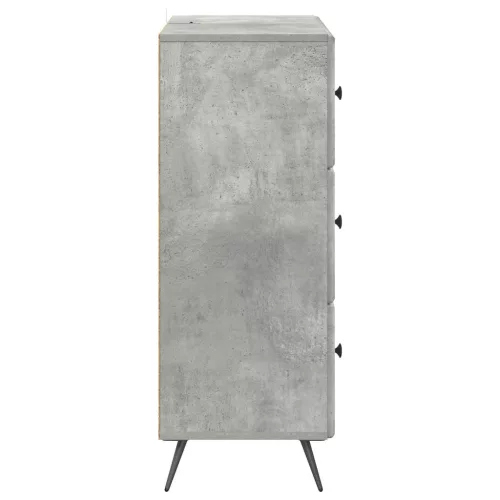  Fiókos szekrény Betonszürke 66 x 34,5 x 90 cm Szerelt Fa