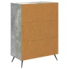  Fiókos szekrény Betonszürke 66 x 34,5 x 90 cm Szerelt Fa