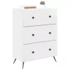  Fiókos szekrény Magasfényű Fehér 66 x 34,5 x 90 cm Szerelt Fa