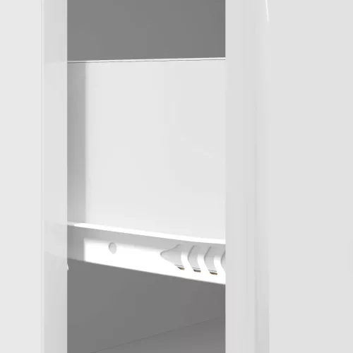  Fiókos szekrény Magasfényű Fehér 66 x 34,5 x 90 cm Szerelt Fa