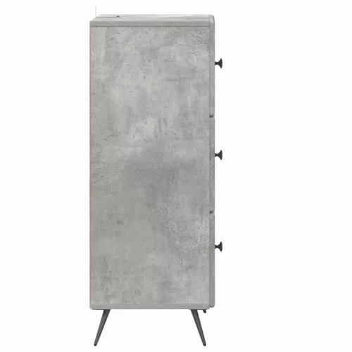  Fiókos szekrény Betonszürke 33 x 34,5 x 90 cm Szerelt Fa