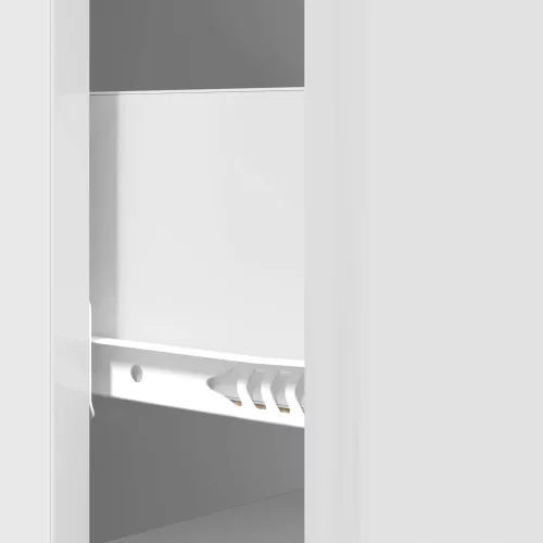  Fiókos szekrény Magasfényű Fehér 33 x 34,5 x 90 cm Szerelt Fa