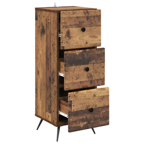  Fiókos szekrény Antik Fa 33 x 34,5 x 90 cm Szerelt Fa