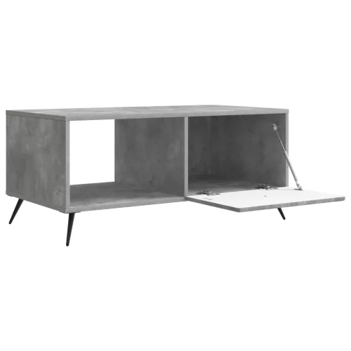  Dohányzóasztal Betonszürke 90 x 50 x 40 cm Szerelt Fa