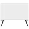  Dohányzóasztal Magasfényű Fehér 90 x 50 x 40 cm Szerelt Fa