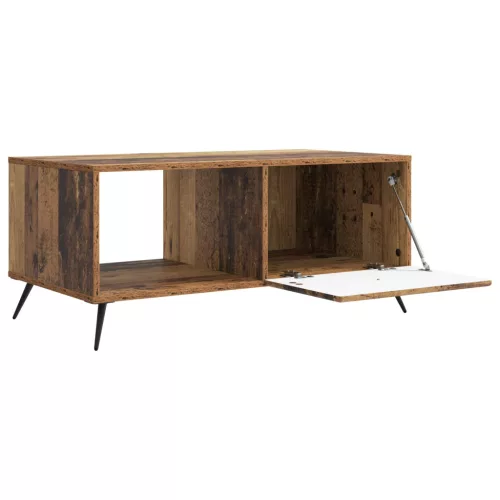  Dohányzóasztal Antik Fa 90 x 50 x 40 cm Szerelt Fa