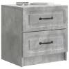  Éjjeliszekrény Betonszürke 43 x 34,5 x 44,5 cm Szerelt Fa