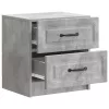  Éjjeliszekrény Betonszürke 43 x 34,5 x 44,5 cm Szerelt Fa