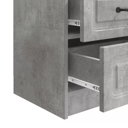  Éjjeliszekrény Betonszürke 43 x 34,5 x 44,5 cm Szerelt Fa