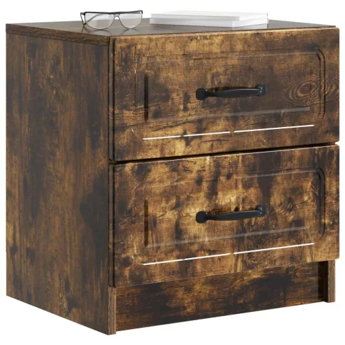  Éjjeliszekrény Füstös Tölgy 43 x 34,5 x 44,5 cm Szerelt Fa