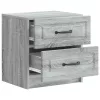  Éjjeliszekrény Szürke Sonoma 43 x 34,5 x 44,5 cm Szerelt Fa