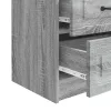  Éjjeliszekrény Szürke Sonoma 43 x 34,5 x 44,5 cm Szerelt Fa