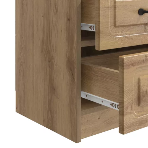  Éjjeliszekrény Kézműves Tölgy 43 x 34,5 x 44,5 cm Szerelt Fa