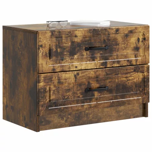  Éjjeliszekrény Füstös Tölgy 62 x 34,5 x 44,5 cm Szerelt Fa