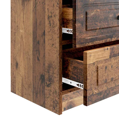  Éjjeliszekrény fiókkal Antik Fa 62 x 34,5 x 44,5 cm Szerelt Fa