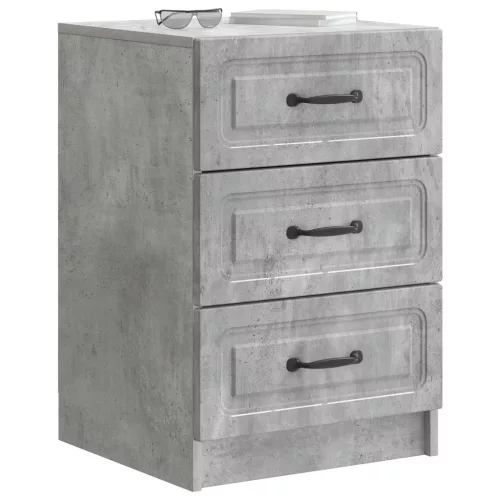  Éjjeliszekrény fiókkal Betonszürke 43 x 41 x 63,5 cm Szerelt Fa