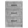  Éjjeliszekrény fiókkal Betonszürke 43 x 41 x 63,5 cm Szerelt Fa