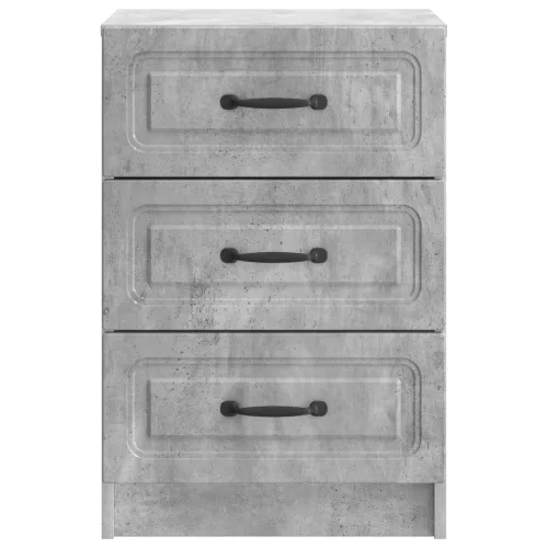  Éjjeliszekrény fiókkal Betonszürke 43 x 41 x 63,5 cm Szerelt Fa