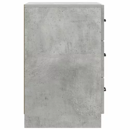  Éjjeliszekrény fiókkal Betonszürke 43 x 41 x 63,5 cm Szerelt Fa
