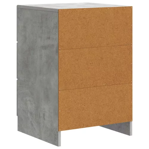  Éjjeliszekrény fiókkal Betonszürke 43 x 41 x 63,5 cm Szerelt Fa