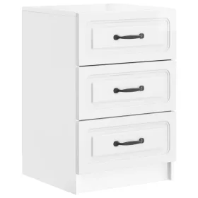    Éjjeliszekrény Magasfényű Fehér 43 x 41 x 63,5 cm Szerelt Fa