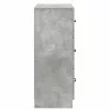  Fiókos szekrény Betonszürke 66 x 34,5 x 87 cm Szerelt Fa