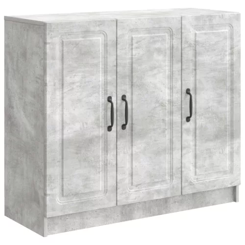  Széf Betonszürke 89 x 34,5 x 77 cm Szerelt Fa