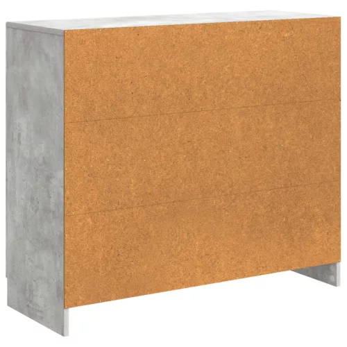  Széf Betonszürke 89 x 34,5 x 77 cm Szerelt Fa