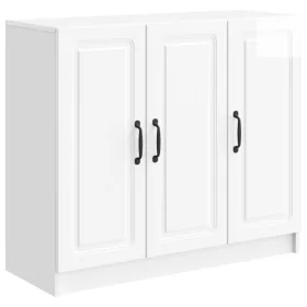  Széf Magasfényű Fehér 89 x 34,5 x 77 cm Szerelt Fa