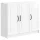  Széf Magasfényű Fehér 89 x 34,5 x 77 cm Szerelt Fa