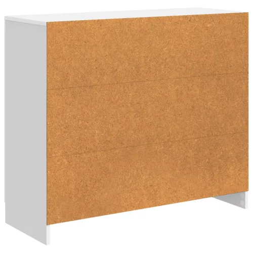  Széf Magasfényű Fehér 89 x 34,5 x 77 cm Szerelt Fa