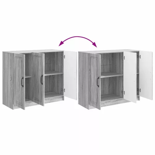  Széf Szürke Sonoma 89 x 34,5 x 77 cm Szerelt Fa