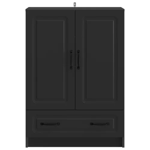  Széf fiókkal Fekete 66 x 34,5 x 92 cm Szerelt Fa