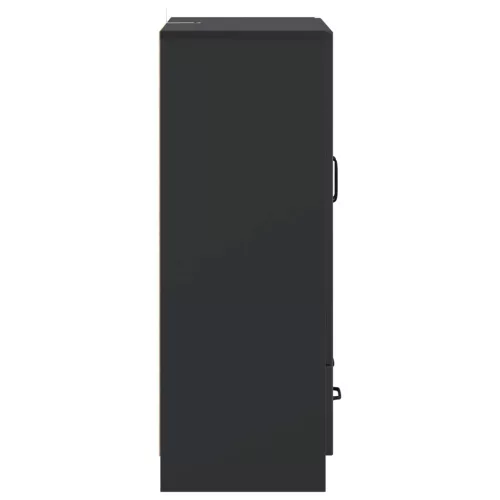  Széf fiókkal Fekete 66 x 34,5 x 92 cm Szerelt Fa