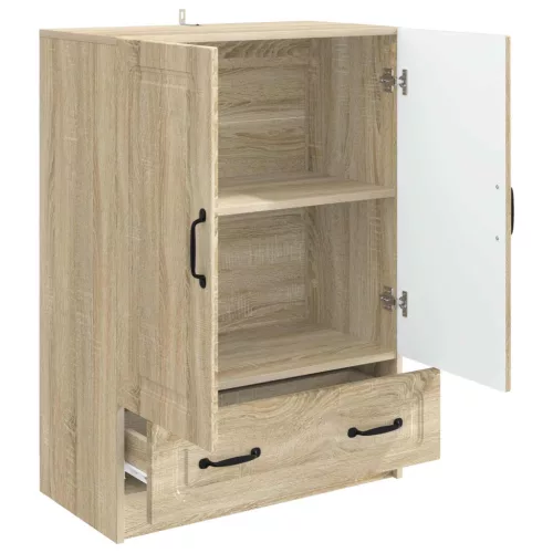  Széf fiókkal Sonoma Tölgy 66 x 34,5 x 92 cm Szerelt Fa