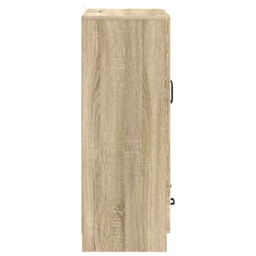  Széf fiókkal Sonoma Tölgy 66 x 34,5 x 92 cm Szerelt Fa