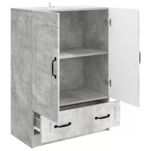  Széf fiókkal Betonszürke 66 x 34,5 x 92 cm Szerelt Fa