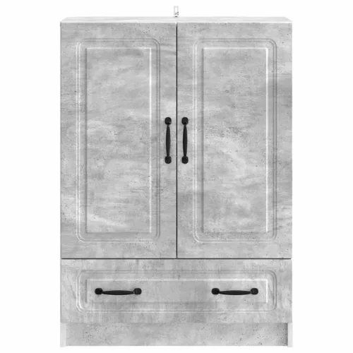  Széf fiókkal Betonszürke 66 x 34,5 x 92 cm Szerelt Fa