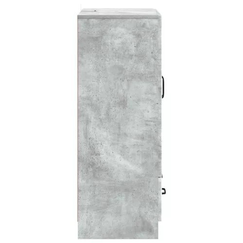  Széf fiókkal Betonszürke 66 x 34,5 x 92 cm Szerelt Fa