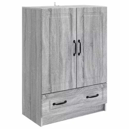  Széf fiókkal Szürke Sonoma 66 x 34,5 x 92 cm Szerelt Fa