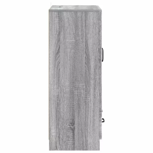  Széf fiókkal Szürke Sonoma 66 x 34,5 x 92 cm Szerelt Fa