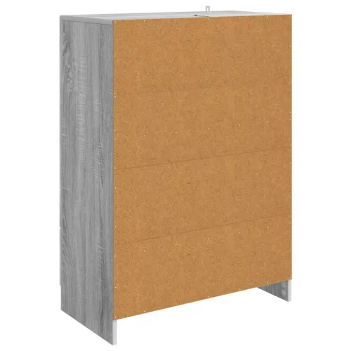  Széf fiókkal Szürke Sonoma 66 x 34,5 x 92 cm Szerelt Fa