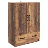  Széf fiókkal Antik Fa 66 x 34,5 x 92 cm Szerelt Fa