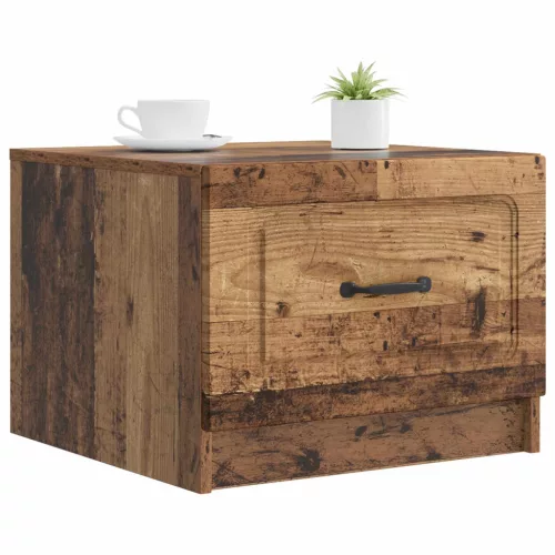  Dohányzóasztal fiókkal Antik Fa 49 x 50 x 37 cm Szerelt Fa