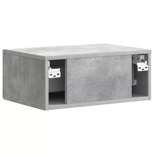  Éjjeliszekrény fiókkal Betonszürke 49 x 34,5 x 20 cm Szerelt Fa