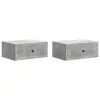  Éjjeliszekrény 2 pcs Betonszürke 49 x 34,5 x 20 cm Szerelt Fa